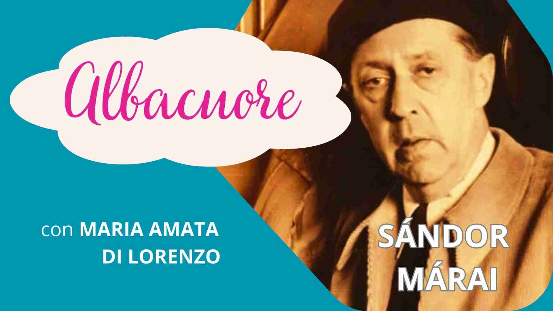 Ritratto di Sandor Marai per la rubrica "Albacuore" con riflessioni di Maria Amata Di Lorenzo 